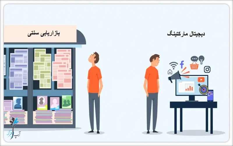 تفاوت بازاریابی سنتی و دیجیتال مارکتینگ